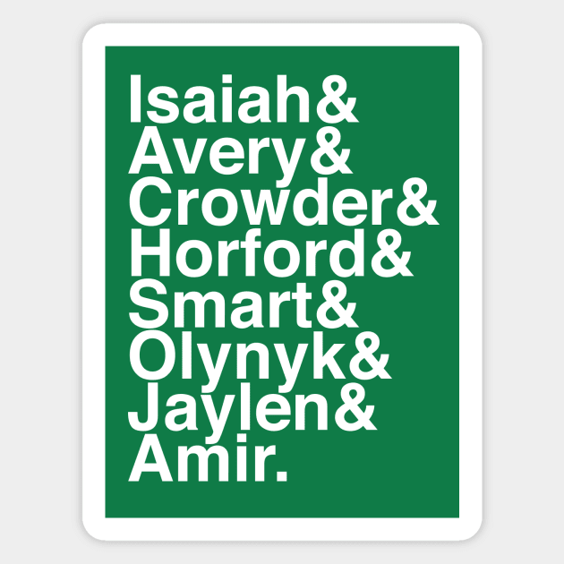 Punk Rock Celtics 16-17 List Magnet by wlohaty